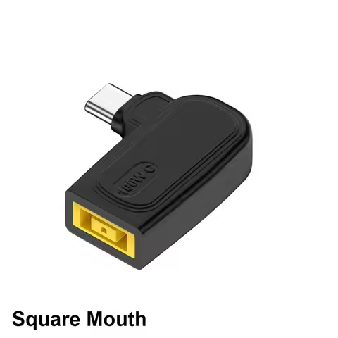 PD 100W DC to Type C Converter 5/9/20V 5.5X2.5 7.4X0.6 Power Adapter Mobile Phone Square Mouth for L