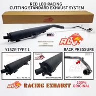 Red Leo Racing Y15ZR Cutting Standard Exhaust System Type 1 Back Pressure 32MM