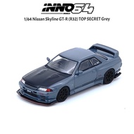 （READY STOCK) INNO64 1/64 Nissan Skyline GT-R (R32) TOP SECRET Grey