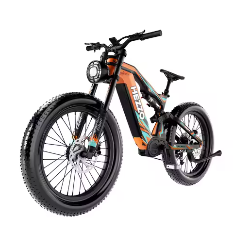 HEZZO K9 Ebike 1000W 52V Middrive Ebike 52V 21Ah Battery 160N.m Oil Brakes Power-Off Protection Off-