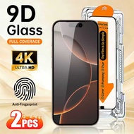 Auto Alignment Install Kit 2 Pack HD Tempered Glass Screen Protector For iPhone XS 11–16 Pro Max 17 