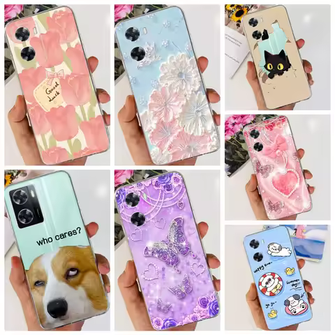 Luxury Silicone Soft Bumper For Oppo A57 A57s A57e A77 A77s Phone Case Cover Beauty Women Fashion Sl