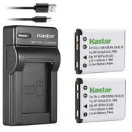 Kastar 2-Pack Battery & Slim USB Rapid Charger Replacement for LI-42B LI-40B, FNP-45, NP-45A, NP-45B