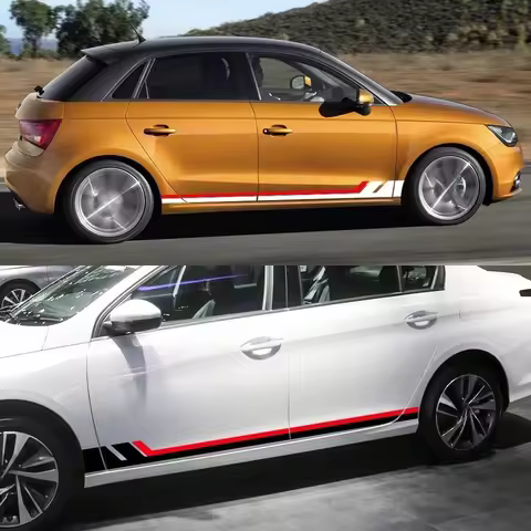 For Audi A1 8X GB 8XF 8XA GBA Sportback Quattro Ego E-Tron Urban Car Vinyl Sticker Side Door Racing 