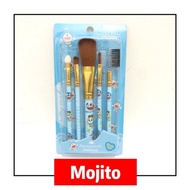 Kuas Make Up Set 5 Doraemon / Set Brush Make Up Doraemon / Kuas Set Make up Karakter