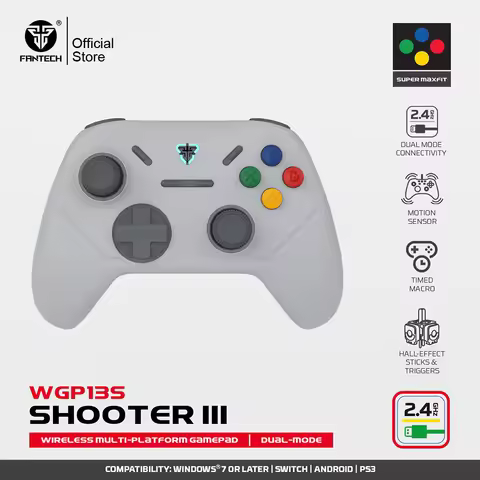 FANTECH SHOOTER III WGP13S Gaming Gamepad Wireless and Type-C Wired Controller Hall Effect Triggers 
