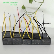 Bm Fan Capacitor CBB61 1uf~10uf AC Motor Capacitor Long Life High Quality Fan Repair