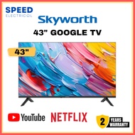 SKYWORTH 43INCH GOOGLE TV 43E6800G ANDROID TV 智能电视 INTERNET TV YOUTUBE NETFLIX
