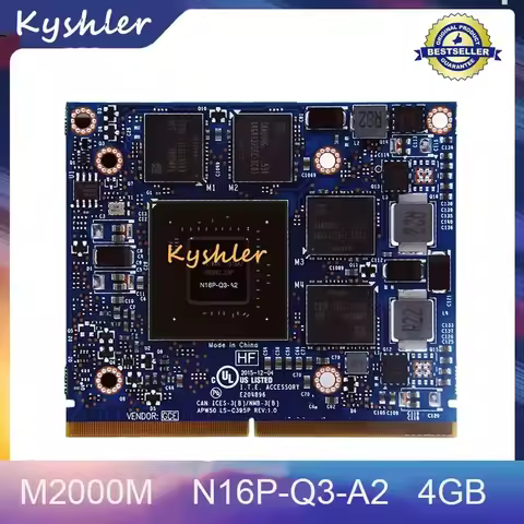 Quadro M2000M M2000 GDDR5 4GB Video Graphics Card N16P-Q3-A2 for HP ZBook15 G3 / 17 G3 100% Test Wel