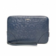 GIVENCHY 藍色牛皮五角星浮雕手拿包肩背包