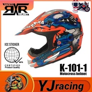 RXR K-101-1 FULL FACE MOTOCROSS HELMET WITH ICC (BPS)