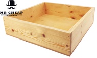 [Hot] Square Pine Wood Storage Box 2009