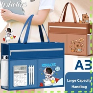 HSHELAA A3 Tutorial Bag, Canvas A3 Canvas Art Bag,  Plus Size Six-Layer Zipper Design File Bag Art S