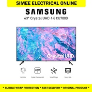◈Samsung 43 Crystal UHD 4K CU7000 (2023)  UA43CU7000KXXM 43 Inch TV Television 电视机 Replace UA43AU7000KXXM❉