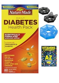 Nature Made Diabetes Health Pack, 60 Packets +Guide Vitamins Supplements Free Cannot + (1) Pill Orga
