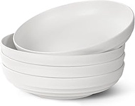 HAPPY KIT Stoneware 9'' Pasta Bowls, Large Salad Bowls Set of 4, 42 Oz Serving Bowls Perfect or Frui