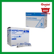 Syringe Nipro/Terumo Size 5 ml 100 Pieces [[Box]]