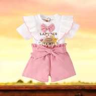 Setelan Labubu Anak Lucu Kekinian 1-6tahun Baju Rajut Anak Terbaru