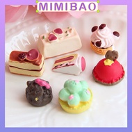 Simulation Food Toys Mini Red KT Cake Blueberry Banji diy Phone Case Material