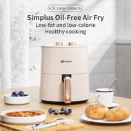 Simplus Air Fryer 4.5L 1300W 8 Preset Menu 30min Preset Timer 80-200℃ Temperature Control Non Stick 