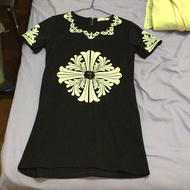 Black chrome hearts dress