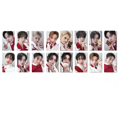 KPOP ATEEZ 8Pcs/Set POP-UP Selfie Lomo Cards Yunho Seonghwa Wooyoung San Fashion Glossy Photocards F