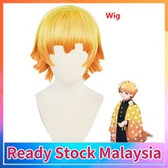 Agatsuma Zenitsu Cosplay Costume Anime Demon Haori Kimetsu no Yaiba Adult Halloween Role Play Unifor