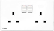 西門子 - Arina 13A 雙位開關插座