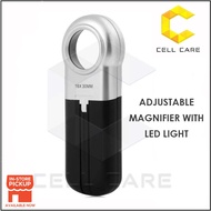 Multifunctional Handheld Magnifier Adjustable Angle Reading Loupe Watch Repair Magnifying Glass LED 