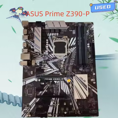 ASUS Prime Z390-P LGA 1151 (300 Series) Intel Z390 SATA 6Gb/s ATX Intel Motherboard for Cryptocurren