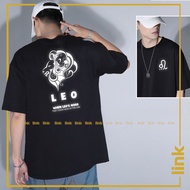 Silver reflective shirt Lion - Zodiac sign (July 23 - August 22) unisex short sleeve