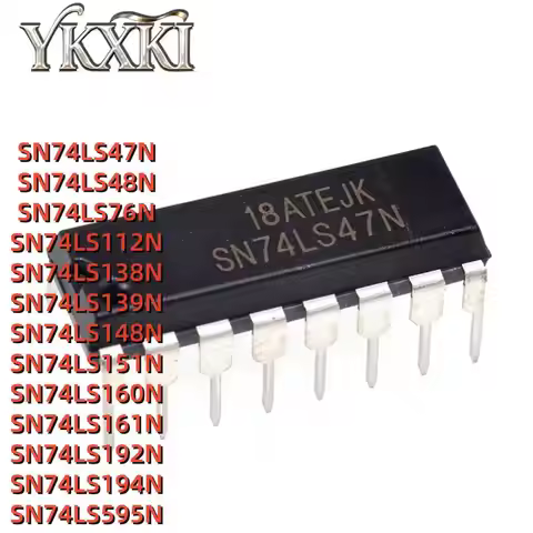 10PCS new 74LS47 74LS48 74LS76 74LS112 74LS138 74LS139 74LS148 74LS151 74LS160 74LS161 74LS192 74LS1