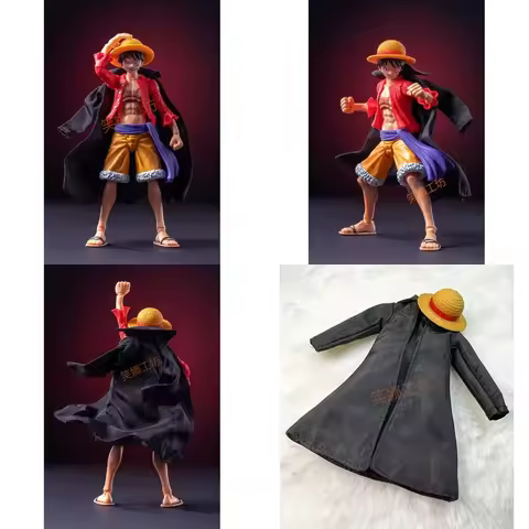 In Stock Bandai Shf ONE PIECE Luffy, Trench Coat, Cloth Coat, Coat, Cape Cape Gift Collection