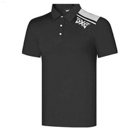 Sports PXG Summer Golf Clothing Mens T-Shirt Printed Quick-Drying Breathable Short-Sleeved Polo Shir
