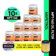 Mapetrol Original Oil Filter MPT-140 Bundle (Y15 / Y16 / LC135 / LC135 V8 / XMAX / MT15 / R15)