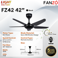 DEKA F5DC BABY PRO / X-ONE 46" / K6N / K5 | FANZÓ TURBO FZ42 5 Blades Baby Ceiling Fan DC Motor SIRI