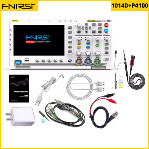FNIRSI 1014D Portable Digital Oscilloscope 2 In 1 Dual Channel Input Signal Generator Desktop Oscill
