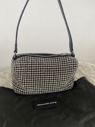 Alexander Wang bling bling diamond mini handbag bag 水鑽包 Rhinestone Embellished bag in crystal mesh 水