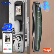 3D infraed Face Smart Door Lock Security Face Camera Tuya Wifi APP Monitor Intelligent Fingerprint P