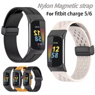 Silicone Magnetic Buckle Strap For Fitbit Charge 6 Strap Soft Fitbit Charge 5 Strap Smart watch Fitb