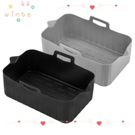 WINTE Air Fryer Baking Tray, Reusable Rectangle Air Fryer Basket, Silicone Air Fryer Mold Tray for N