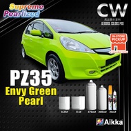 2K Paint 【 AIKKA PZ35 Envy Green Pearl 】 SUPREME PEARLIZED Color Car Motor Paint DIY Aerosol Spray C