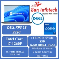[New Arrival-BRAND NEW] Dell XPS 13 Plus 9320 Laptop Intel core i7-1260P  12th Gen 12 cores| 16GB RAM | 1TB NVMe SSD | 13.4" FHD+ | Intel® Iris® Xe Graphics | WIN 11 HOME 2YEARS WARRANTY BY DELL