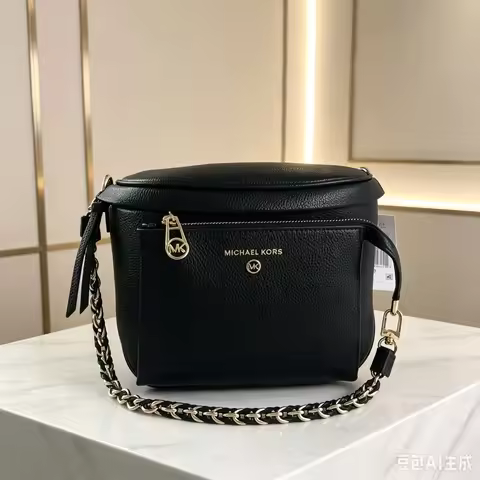 Brand new MICHAEL KORS casual classic high-end single-shoulder backpack, MK high-quality women's cha