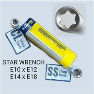 STAR RING KEY E10xE12 E14xE18 starbit socket E10 E12 E14 E18 sock