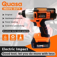 【Quasa】18V Li-ion Cordless Impact Wrench Electric Impact Wrench Drill Impact Driver Rechargeable Bat