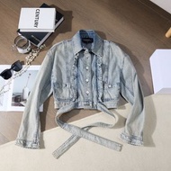 💯正貨支持鑒定✨CHANEL 22年款 牛仔外套 可綁帶