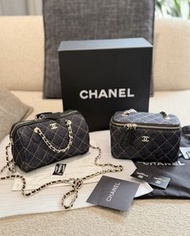全場最抵‼️Chanel 26p 丹寧 保齡球包 盒子包