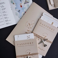Customized Wedding Invitation Invitation Creative Passport Airplane Ticket Boarding Pass Wedding Inv