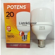 Kapsul T Bulb Potens Glory Lampu Led Potens 20w Glory Led 20watt Putih